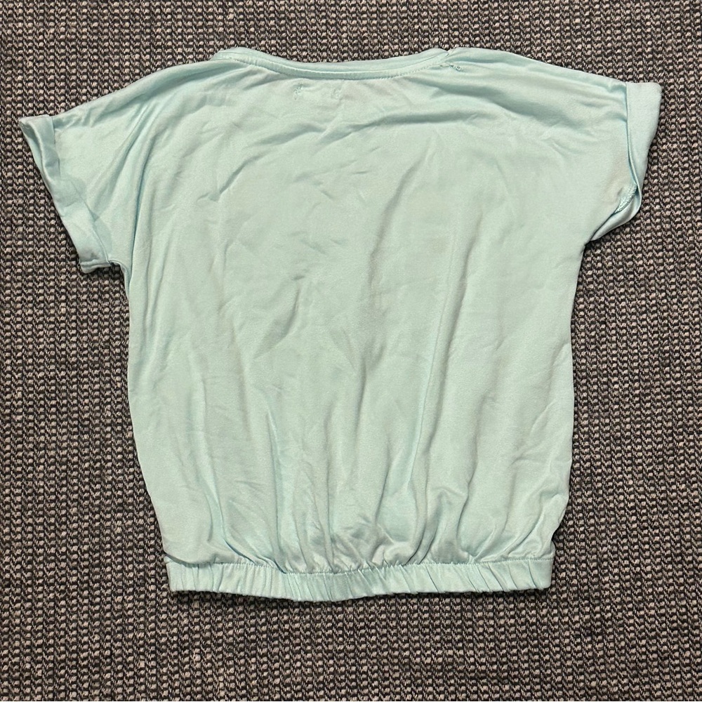 Lemmi Kids Light Blue Floral Heart Tee - Picture 2 of 5